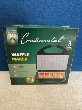 Brand New Waffle Maker – Non-Stick 2-Waffle Capacity
